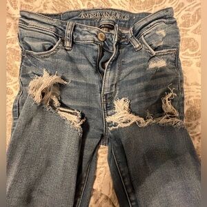 American Eagle Jeans Next Level Stretch Hi Rise Jegging 4 Long